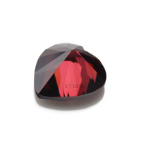 Zircons cubiques CZ bruns polis de laboratoire, taille cœur, 3 mm, pour bijoux