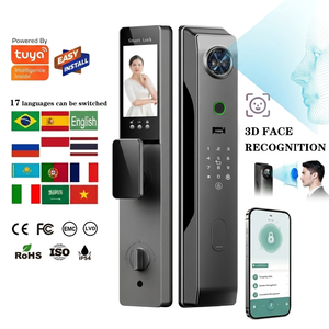 Cerradura Inteligente WiFi Digital con Videoportero de Reconocimiento Facial 3D de Alta Seguridad, Cámara WiFi con Sensor de Venas de la Palma de la Mano, para Uso en Casa y Apartamento - Product Image 1