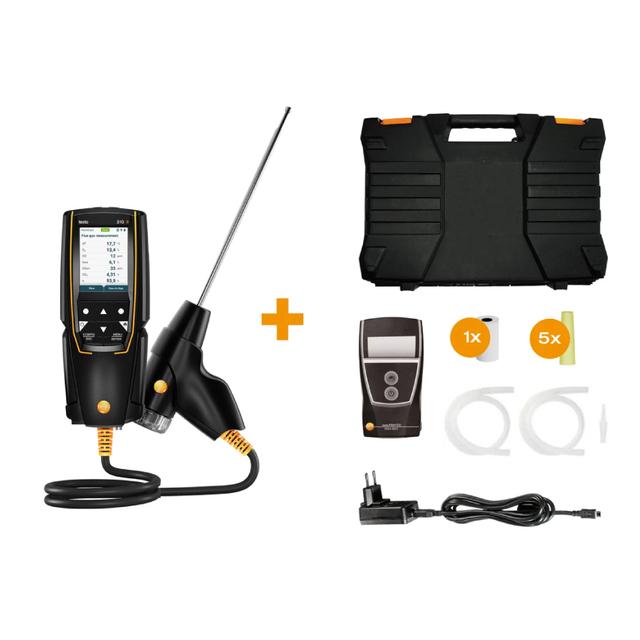 2025 Newest Compact Design Testo 310 II  O2 CO Flue Gas Analyzer With Printer testo 310ii