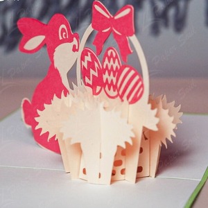 Tarjeta de Felicitación Pop-Up 3D con Animales, Troquelado en Papel, para Festividades - Product Image 4
