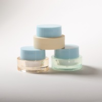 Pot vide givré pour colle à ongles solide 3G de photothérapie avec filet élastique pour gel d'impression nail art