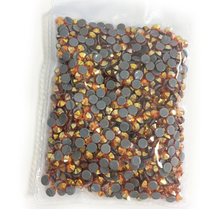 Siam AB หินไรน์สโตนแบบหลวม, หินร้อน10ชิ้น/ถุง - Product Image 1