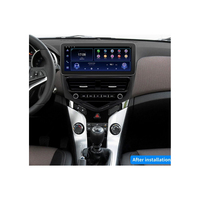 Radio de Coche Android de 12.3 Pulgadas y 2 Din con GPS para Chevrolet Cruze 2008-2014, Reproductor de Video Estéreo con Pantalla Táctil, Carplay, BT, FM y 4G SIM