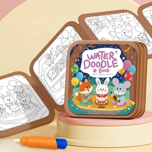 <span class=keywords><strong>Livre</strong></span> de peinture à l'eau Montessori, thèmes éducatifs, livres sensoriels, bloc de coloriage, apprentissage précoce, activité préscolaire - Product Image 2