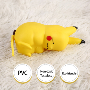 Gran oferta PVC Pokemoned Anime figura juguete Shine <span class=keywords><strong>Pikachu</strong></span> figura de acción dormitorio dormir noche luz regalo de cumpleaños - Product Image 3