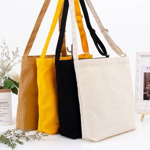 Wholesale <strong>Cheap</strong> Cotton Canvas Shoulder <strong>Bag</strong> Messenger <strong>Bag</strong> With Inside Pockets - Product Image 2