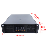 Nouveaux modèles d'amplificateur stéréo professionnel en métal à quatre canaux 1500W*4 pour caisson de basses, utilisation intérieure/extérieure