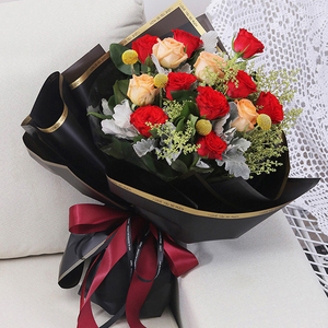 Bán Buôn Hot Bán Bảng Chữ Cái In Hoa Giấy Gói Không Thấm Nước <span class=keywords><strong>Matte</strong></span> Hàn Quốc Phiên Bản Bó Hoa Giấy Gói - Product Image 5