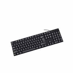 New K1800 Full Size Wired Keyboard 104 <b>Keys</b> Membrane Plastic Office Keyboard English French Spanish Arabic <b>USB</b> - Product Image 4