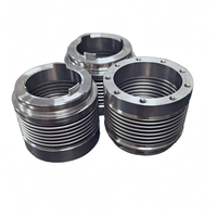Ensemble de vannes à soufflet interne en acier inoxydable de qualité marine 304/316, connectivité par soudage à bride, lisse et flexible