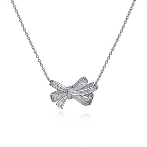 Fashion Designer 925 <b>Sterling</b> <b>Silver</b> Zircon Pendant <b>Necklace</b> Jewelry <b>Woman</b> butterfly <b>Necklaces</b> - Product Image 1