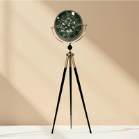 Reloj de Cuarzo de Pie con Diseño Moderno y Elegante, con Pantalla Digital, Decoración para el Hogar, para Sala de Estar