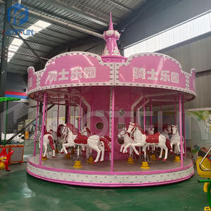 ม้าหมุนกลางแจ้ง/ในร่ม 16 ที่นั่ง สีสันสดใส โดดเด่น ทนทาน คุณภาพสูง เหมาะสำหรับครอบครัว ใช้ในห้างสรรพสินค้า - Product Image 2