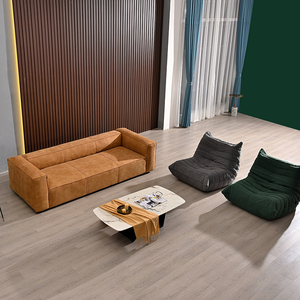 Sofá Seccional de tres asientos Modular de tela Italiana Moderna nórdica para apartamentos pequeños y salas de estar Nuevo diseño - Product Image 4