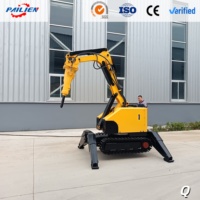 Robot de démolition multifonctionnel sur chenilles télécommandé pour la construction et le sauvetage, avec marteau hydraulique robuste pour la rupture de béton