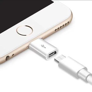 Adaptador de <span class=keywords><strong>Cargador</strong></span> de <span class=keywords><strong>iPhone</strong></span> a Micro USB/Tipo-C, Convertidor Hembra a Macho para <span class=keywords><strong>iPhone</strong></span> 6 <span class=keywords><strong>6s</strong></span> 7 8 <span class=keywords><strong>Plus</strong></span> X 10 para iPad - Product Image 5