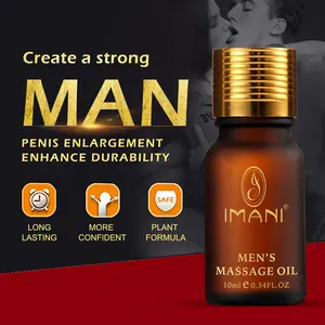 Imani Man crema per l'ingrandimento dell'olio di ritardo sessuale per l'uomo aiuta la potenza maschile olio essenziale biologico Private Label