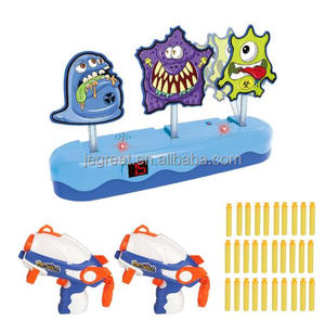 Monster Style Shooting Target Chấm Điểm Tự Động Thiết Lập Lại Mục Tiêu Kỹ Thuật Số Bộ Với 2 Chiếc Súng 30 Viên Đạn - Product Image 4