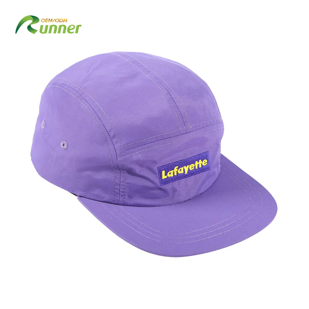 Runner 2024 OEM BSCI New Innovation Relaxed Purple Snapback/Snap Back Caps Custom Embroidery Logo Caps Gorra