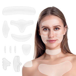 Silicone Anti-Wrinkle Pads for Face Neck Reusable Skin Care Treatment Smooth Fine Lines  Wrinkles Non <span class=keywords><strong>Slip</strong></span> Comfortable f - Product Image 1