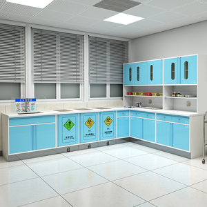 Armadietto Moderno per Sala Operatoria Ospedaliera in Acciaio Inossidabile, Montaggio a Parete, 4 Ante, Facile da Pulire e Durevole - Product Image 2