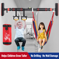 Barre de traction télescopique multifonctionnelle réglable pour usage domestique, équipement de fitness durable pour intérieur