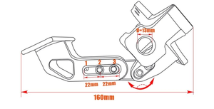 Support de cadre de <span class=keywords><strong>plaque</strong></span> d'<span class=keywords><strong>immatriculation</strong></span> à angle réglable CNC pour moto - Product Image 6