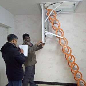 2026 Convenient Attic Retractable Aluminum Alloy Wall Ladder Telescopic Pull Loft Stairs <strong>Can</strong> Be Used Outside - Product Image 6