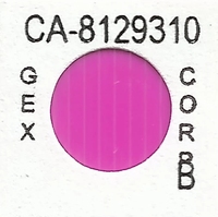 Dosimètre en film adhésif GEX B3 pour tests de stérilisation par irradiation à faisceau électronique, forme rectangulaire, personnalisable