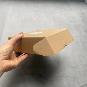 Mini Custom Logo Print Small Kraft Shipping Box Packaging Corrugated Paper <b>Boxes</b> Mailer Box For Socks Scarf Hair Accessories - Product Image 5