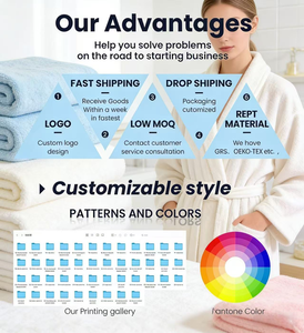 Serviettes de bain jetables en coton non tissé 100 %, couleur unie, épaisses, douces, personnalisables, respectueuses de la peau, vente en gros - Product Image 6