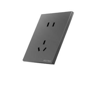 Jinmai 86 Enchufe de Pared Ultrafino Empotrado Color Gris Cielo con Carga Rápida USB, Material de PC Ignífugo y Resistente al Fuego - Product Image 1