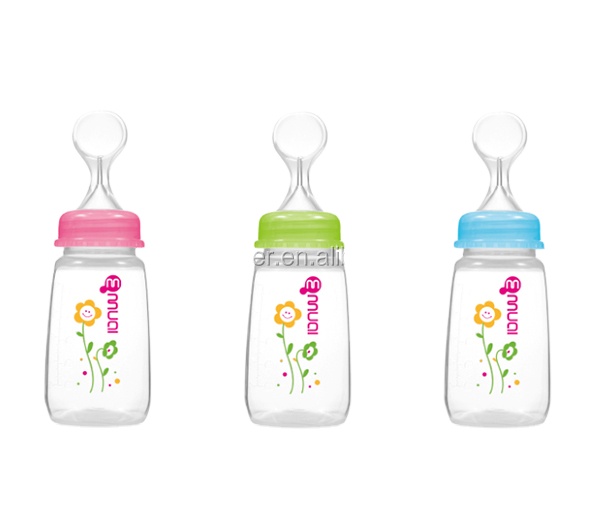 150 мл/5 унций ПП бутылка для кормления ребенка с ложкой