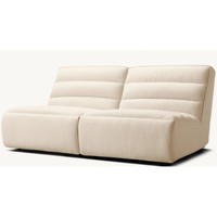 Luxuriöses Indoor-Möbelstück Stoffbezogenes Zweisitzer-Modulsofa mit Liegefunktion im Übergangsstil für das Wohnzimmer
