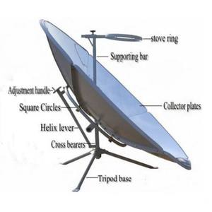 หม้อหุงพลังงานแสงอาทิตย์แบบพาราโบลาพับเก็บได้เครื่องครัวพลังงานแสงอาทิตย์ประกอบง่าย - Product Image 4