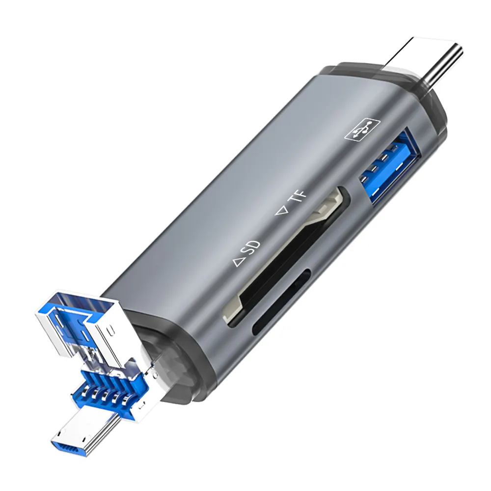 Nuovo lettore di schede USB 3.0 tipo C a adattatore accessorio per laptop SD TF lettore di schede OTG scheda SD di memoria intelligente