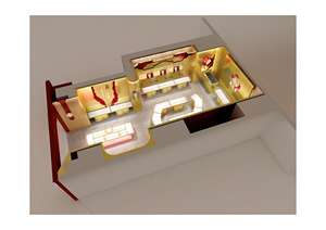 Vitrina Romántica Rosa para Exhibición de Joyería, Mostrador para Exhibición de Joyas, Vitrina para Tienda de Joyería y Expositor - Product Image 6