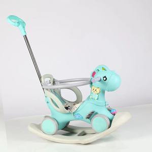 Caballito Mecedor Multifuncional para Interiores, Juguete Musical para Bebés, Caballito de Juguete de Plástico Resistente - Product Image 3
