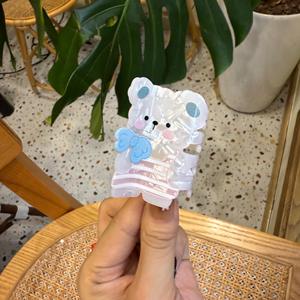 Pinces à cheveux en forme d'ours, pinces à cheveux mignonnes en forme d'animaux pour femmes et filles, pour demi-queue de cheveux, petites pinces à cheveux amusantes en forme de <span class=keywords><strong>chien</strong></span>, cadeau original idéal - Product Image 4