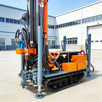 Machine de forage de puits pneumatique de 160 m, équipement de forage d'eau polyvalent pour le forage de puits