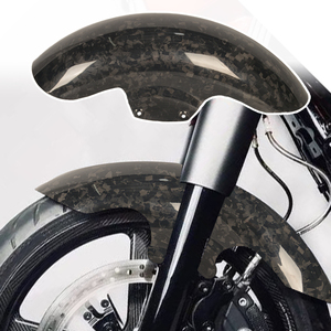 Guardabarros Delantero de Fibra de Carbono Pura Forjada de 19 Pulgadas para Motocicleta <span class=keywords><strong>Harley</strong></span> <span class=keywords><strong>Davidson</strong></span> Touring Road Glide Street Glide Road King 2014-2023 - Product Image 1