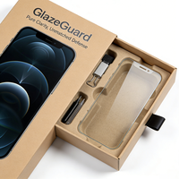 Scatola Personalizzata per Protezione Schermo Smartphone, Confezione per Elettronica di Consumo, Scatola in Carta Laminata