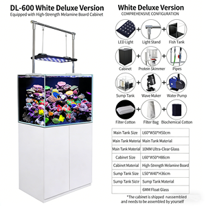 Hoogwaardig randloos zeeaquarium complete set zoutwater mini koraalrif <span class=keywords><strong>aquarium</strong></span> - Product Image 3