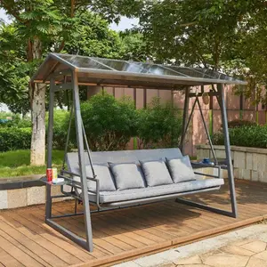 Modern tasarım açık dökme alüminyum salıncak sandalye ev balkon Villa avlu spor parkı okul salonu-çift asılı