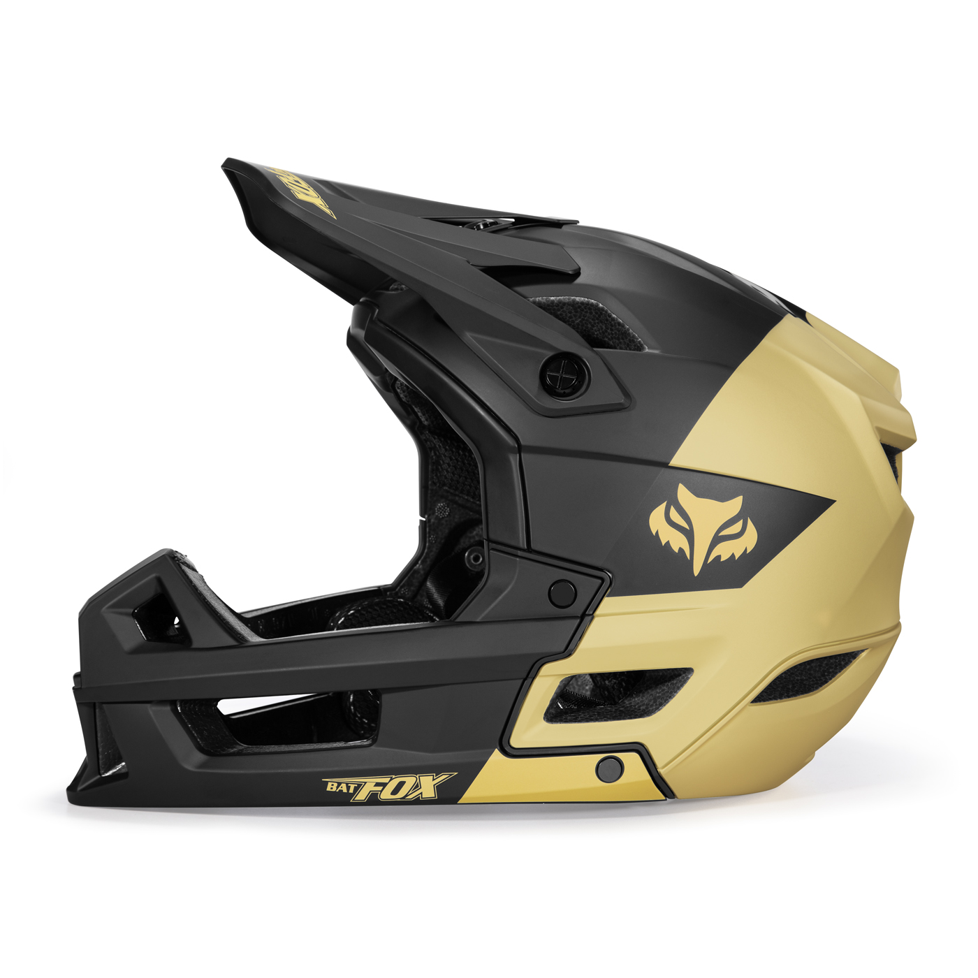 batfox bike helmet BF-MA057- 356-TI Moutain Black E-BikesPlug Click to see BATFOX 2-in-1 Kids Teens Full-Face