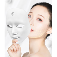 Masseur facial LED Photon pour le rajeunissement de la peau, masque lumineux 7 couleurs, traitement de l'acné par lumière rouge et bleue, rechargeable, tactile
