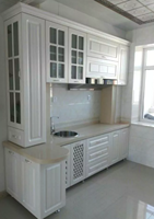Cocina Personalizada Elegante y Completa, Fabricante de Gabinetes Modulares de Madera Integrados