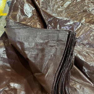 Bâche en plastique PE brun résistant, construction haute durabilité, spécifications robustes, TRÈS RÉSISTANTE, couleurs et tailles personnalisables - Product Image 5