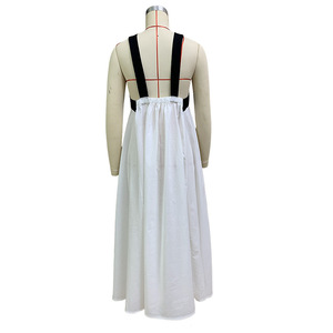 GX1864A Abito Lungo Estivo da Donna, Elegante e <span class=keywords><strong>Casual</strong></span>, Senza Maniche, con Patchwork Colorato, Vestito Maxi Ampio di Tendenza - Product Image 4