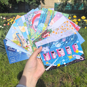Custom Cardboard <strong>Postcards</strong> Personalized Thick Paper <strong>Postcard</strong> With Film Lamination For Greeting And Souvenir Offset Printing - Product Image 4